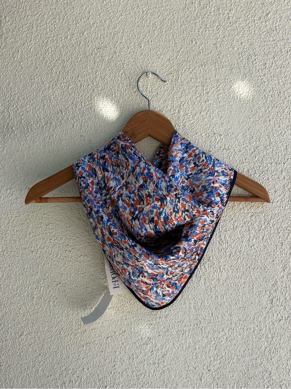 LaPorte Floral Square Scarf Wrap